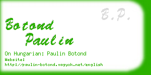 botond paulin business card